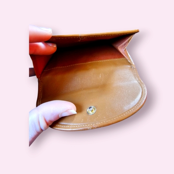 VINTAGE EUC DIOR LEATHER COIN PURSE WALLET - Picture 3 of 6